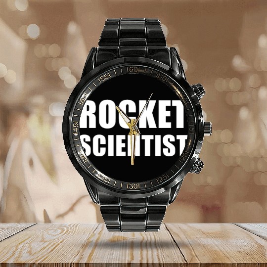 Rocket Scientist Calendar Steel Band Watch