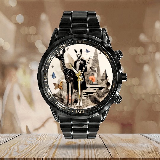 Deer Emily 1 Calendar Steel Band Watch