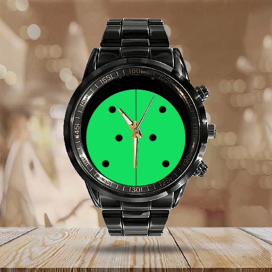 green ladybug Calendar Steel Band Watch