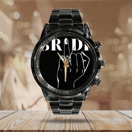 Bride Ring Finger Wedding Calendar Steel Band Watch