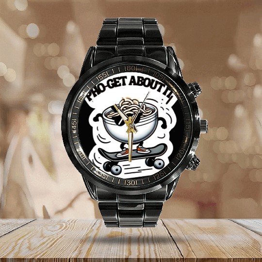 Pho-get About It Calendar Steel Band Watch