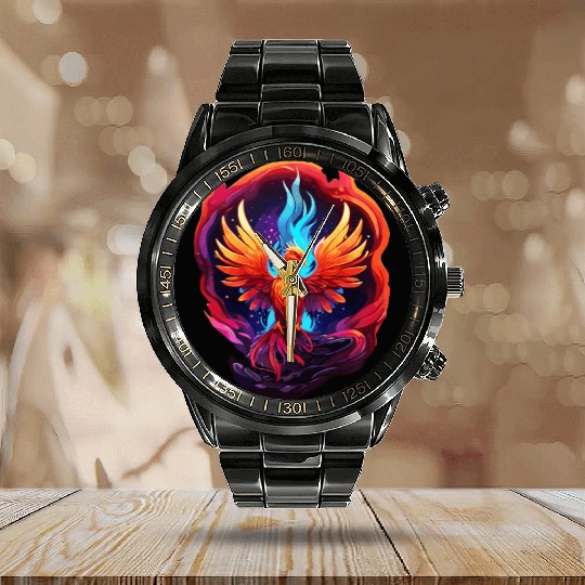 Phoenix Calendar Steel Band Watch