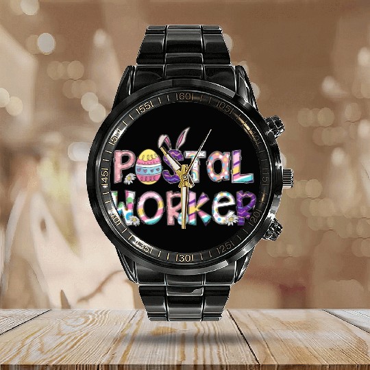 Easter Postal Worker Life Easter Day Party Calendar Steel Band Watch