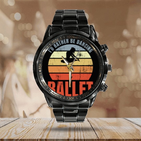 Dancing Ballet Calendar Steel Band Watch