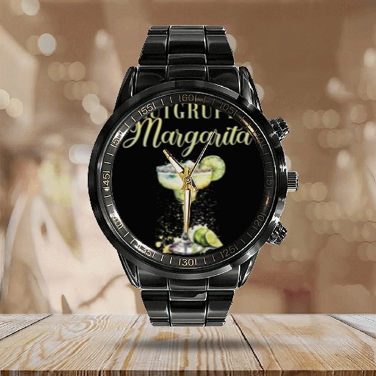 Blutgruppe Margarita Tequila Stag Party Calendar Steel Band Watch