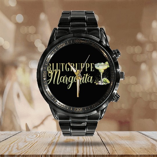 Blutgruppe Margarita Tequila Stag Party Calendar Steel Band Watch