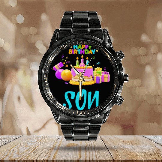 FAMILY - SON Calendar Steel Band Watch