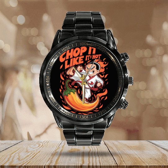 Kung Fu Chinese Kung Fu Asian Kung Fu Self defense Calendar Steel Band Watch