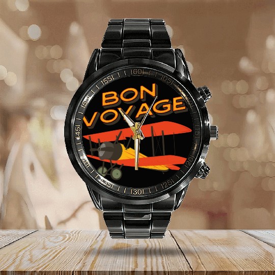 Bon Voyage Calendar Steel Band Watch