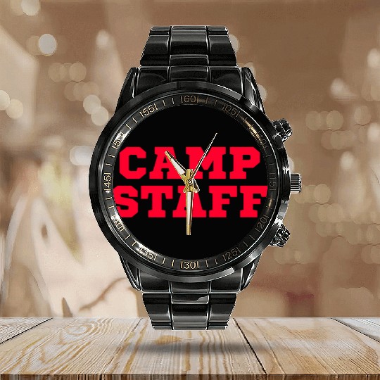 Camper Christmas Tree Matching Family Christmas Calendar Steel Band Watch
