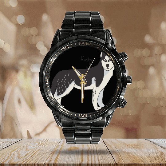 Husky Calendar Steel Band Watch