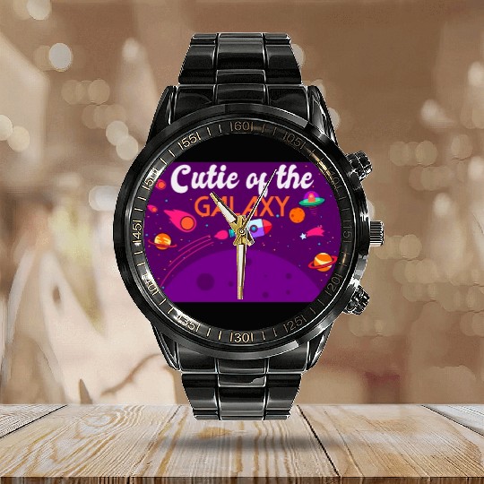 Galactically Sweet: "Cutie Of The Galaxy" Girls, Calendar Steel Band Watch