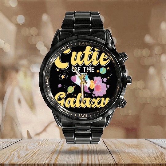 Galactically Sweet: "Cutie Of The Galaxy" Girls, Calendar Steel Band Watch