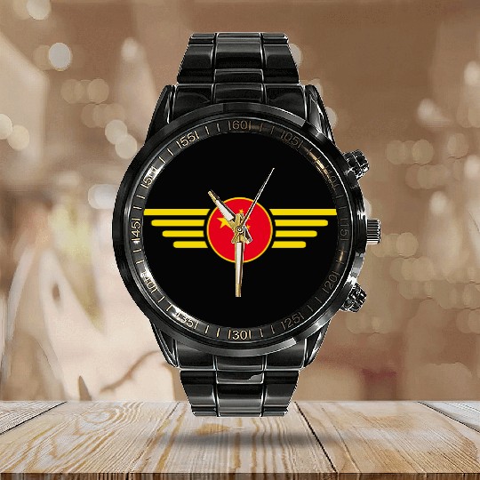 I love China, elegance style design Calendar Steel Band Watch