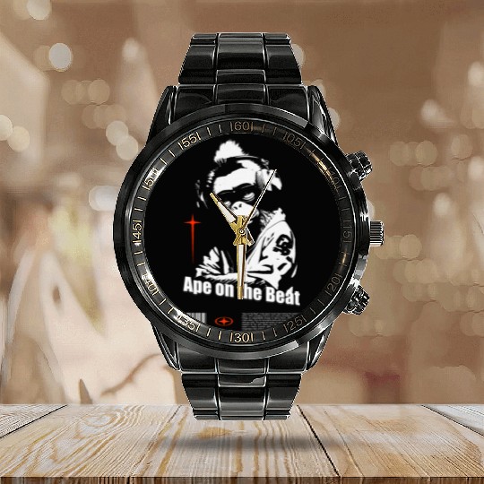 Ape on the Beat Calendar Steel Band Watch