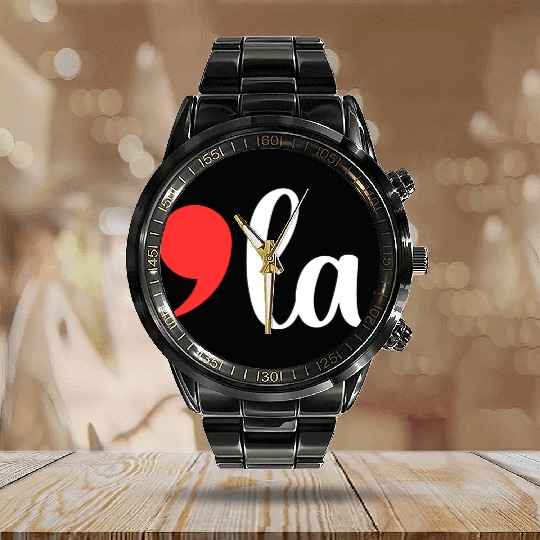 Comma La - Kamala Harris 2024 Calendar Steel Band Watch