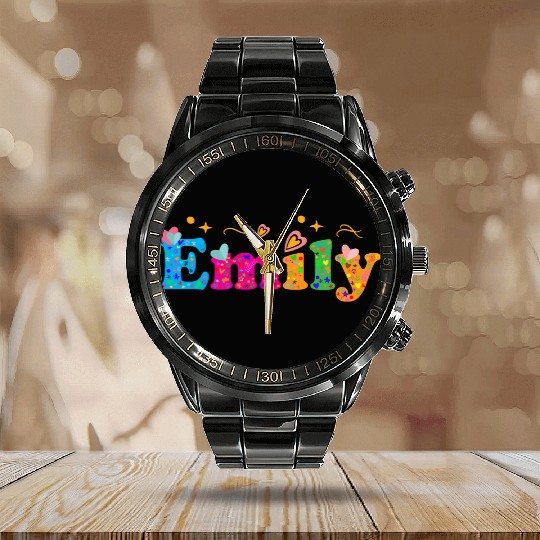 Emily Calendar Steel Band Watch