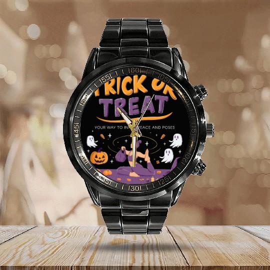 Trick or Treat Calendar Steel Band Watch