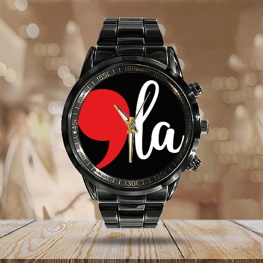 Comma La Kamala Harris 2024 Presidential Political Calendar Steel Band Watch