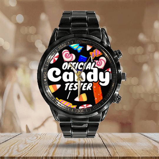 Candy Tester Fruit Gum Candy Candy Calendar Steel Band Watch