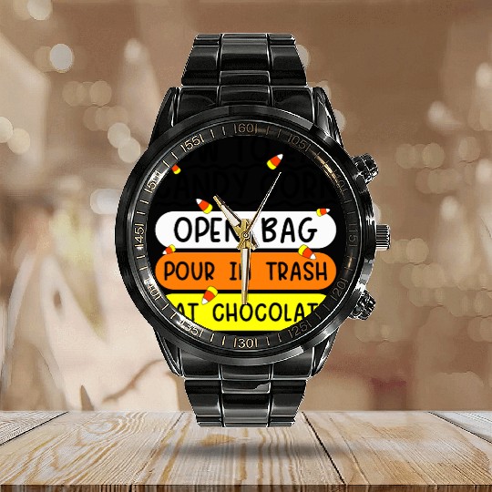 How To Eat Candy Corn Funny Candy Corn Halloween Calendar Steel Band Watch