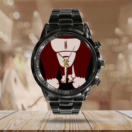 Funny Gorilla Body Without Head Halloween Cost Calendar Steel Band Watch