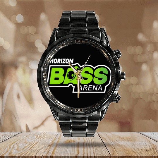 Horizon Bass Arena Radio Calendar Steel Band Watch