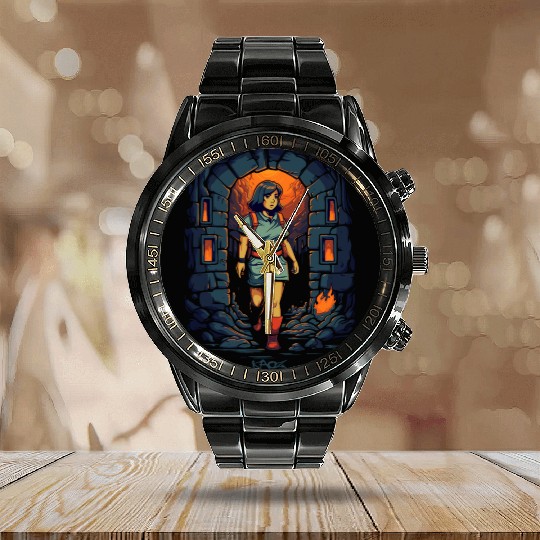 Explore the Dungeon with Dora Calendar Steel Band Watch