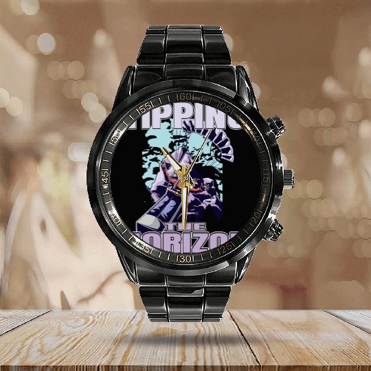 Tipping the Horizon Calendar Steel Band Watch