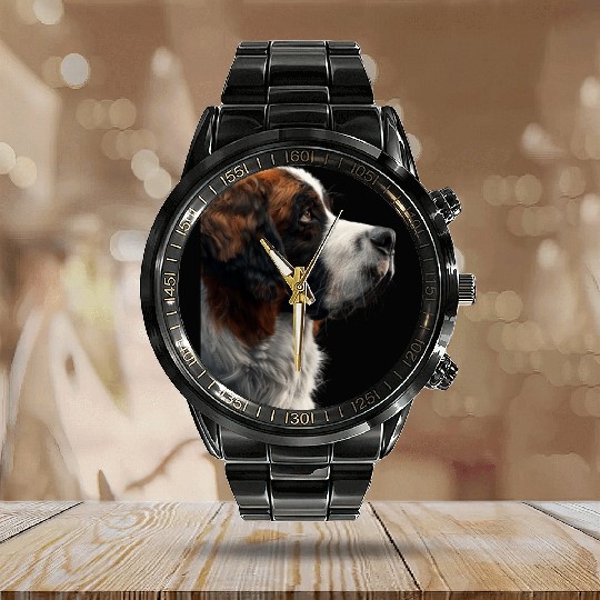 Saint Bernard Calendar Steel Band Watch