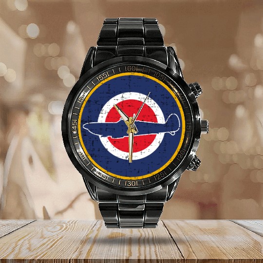 Supermarine Spitfire: Icon of the Skies Calendar Steel Band Watch