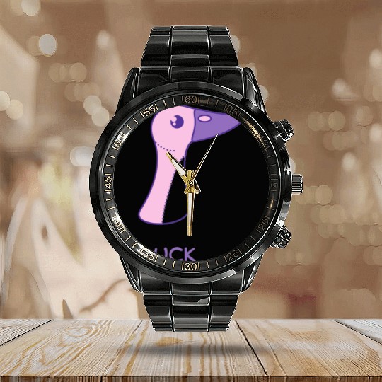 Duck Calendar Steel Band Watch