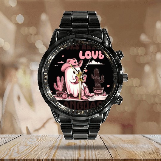 Valentines Cute, Valentine Retro Calendar Steel Band Watch