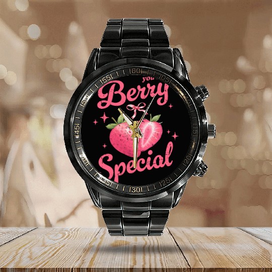 Valentines Day, Retro Valentine, Coquete Valentine Calendar Steel Band Watch