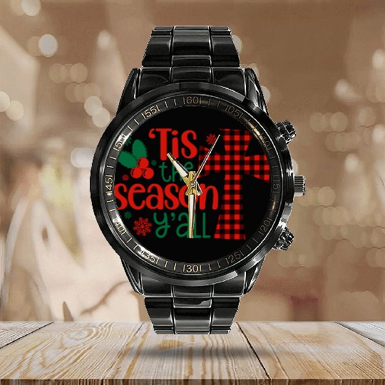 Tis the Season Y'all, Christmas Calendar Steel Band Watch