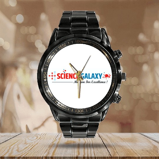 science galaxy Calendar Steel Band Watch