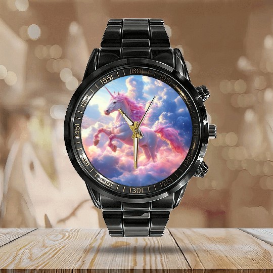 candy corn Calendar Steel Band Watch