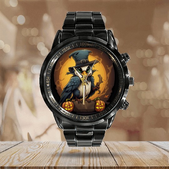 Tukan Halloween Calendar Steel Band Watch