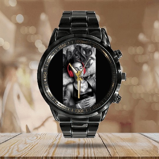 Aural Nirvana Calendar Steel Band Watch