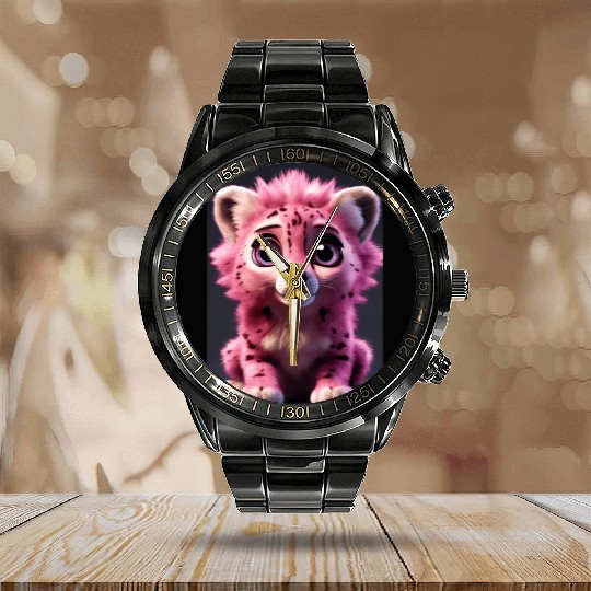 The Lion king Inspired Calendar Steel Band Watch design.