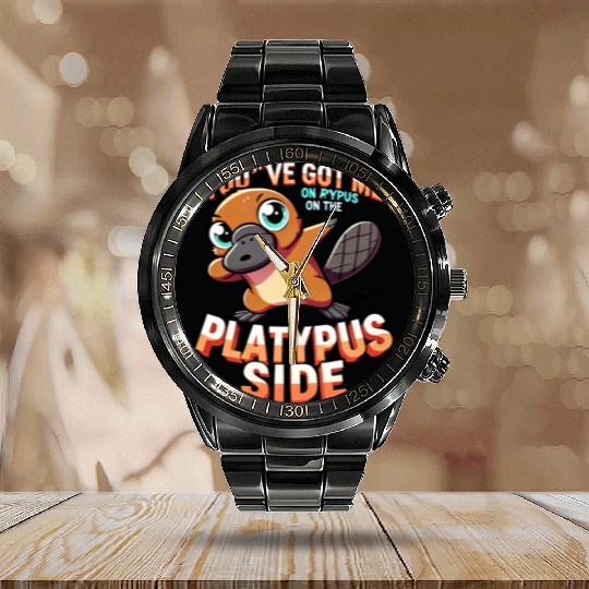 Platypus Energy Mode Calendar Steel Band Watch
