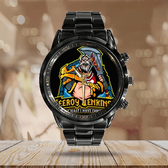 Warcraft Calendar Steel Band Watch