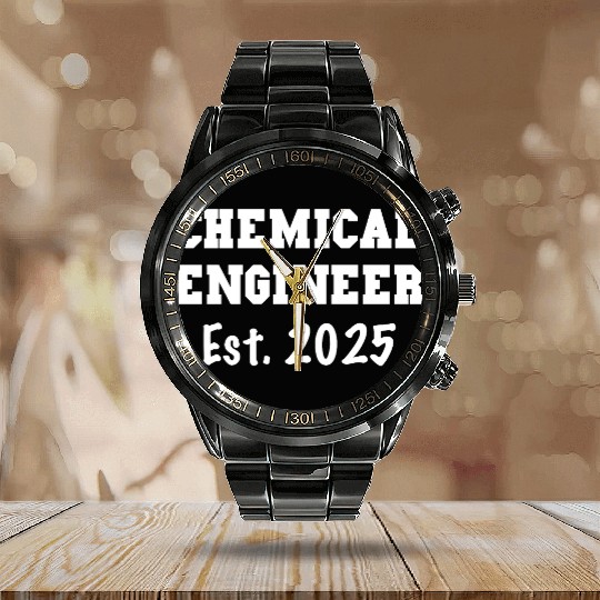 2025 Chemical Engineer Graduation Gift Calendar Steel Band Watch
