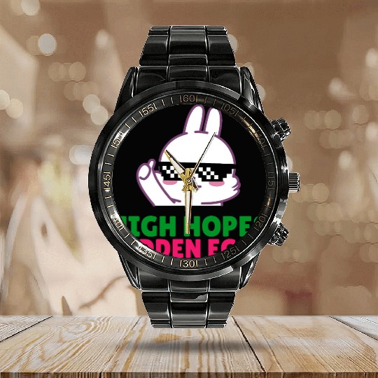 High Hopes Hidden Eggs Easter 40 Calendar Steel Band Watch