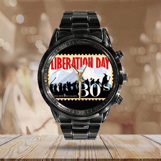 Liberation Day, There & Back Again 1930's Calendar Steel Band Watch