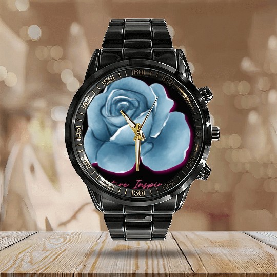 Spring Blossoms Calendar Steel Band Watch