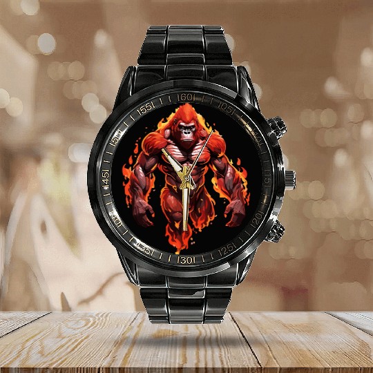 Gorilla Calendar Steel Band Watch