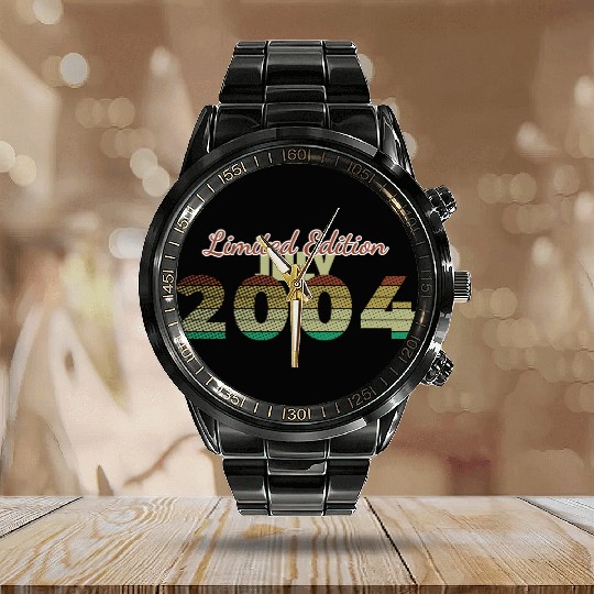 21st birthday Limited Edition SCR 07/2004 Calendar Steel Band Watch