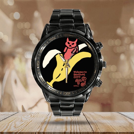 Bananyang - 034. Devil Calendar Steel Band Watch