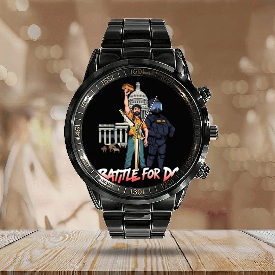 Free DC Sandwich Guy Banksy Style Street Art Calendar Steel Band Watch